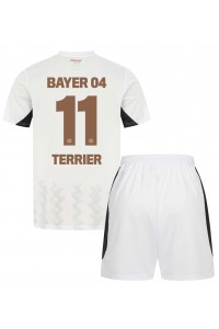 Bayer Leverkusen Martin Terrier #11 Babyklær Borte Fotballdrakt til barn 2024-25 Korte ermer (+ Korte bukser)